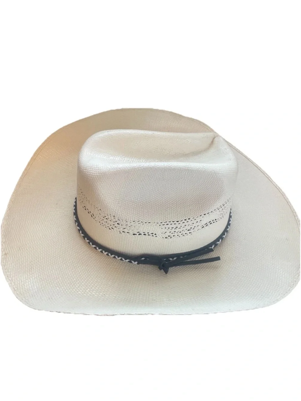 Cody James Mens Cowboy Western Rodeo  Stetson Hat with Black Band - Cream